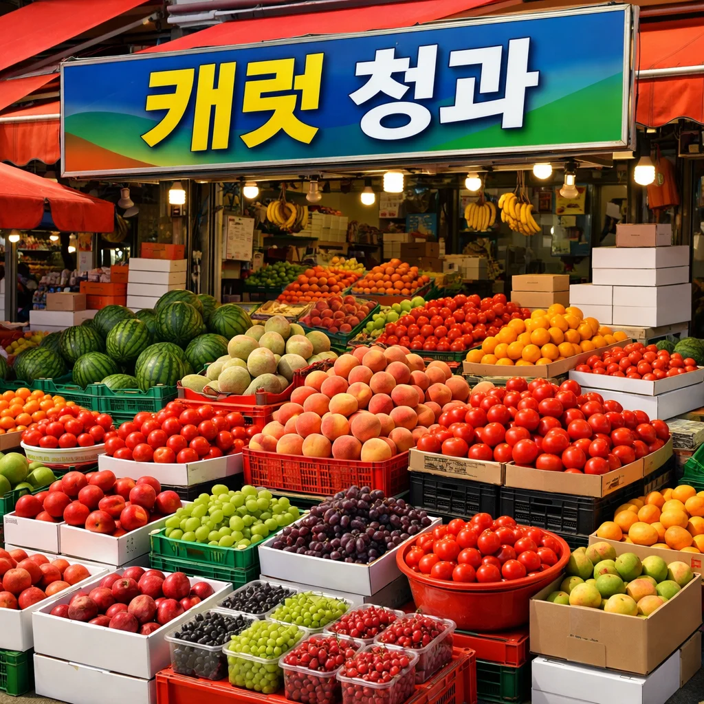 한글 렌더링 능력을 보기 위해 GPT이미지로 생성한 한국 시장의 모습. - 이미지 생성 AI 비교 중