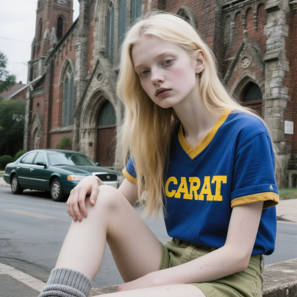 훈위안으로 생성한 백인 여성의 스냅샷 - 이미지 생성 AI 비교 중