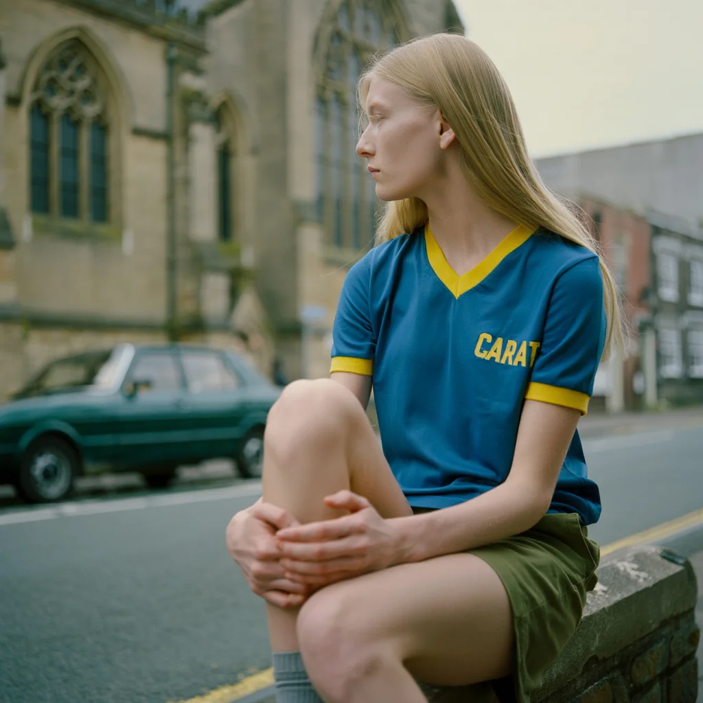 레브로 생성한 백인 여성의 스냅샷 - 이미지 생성 AI 비교 중