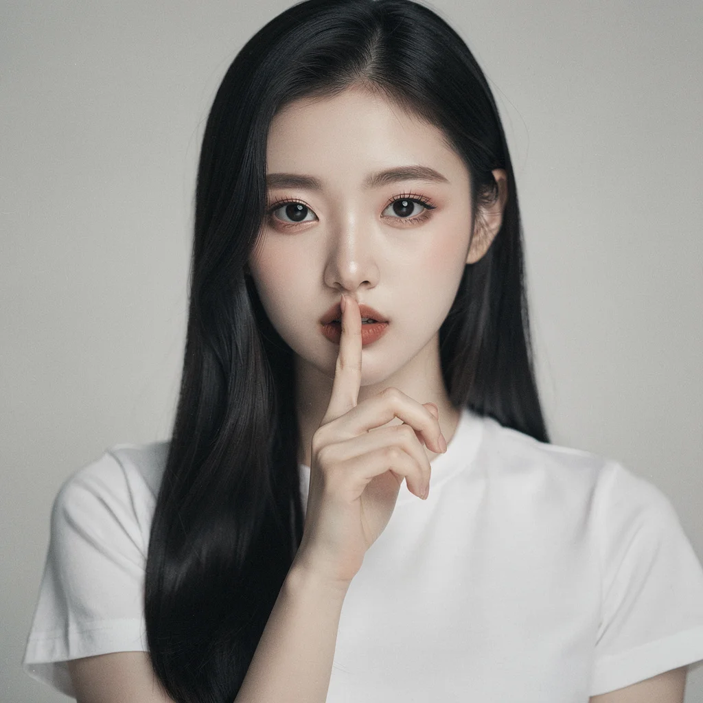 플럭스로 생성한 한국인 여성의 클로즈업 - 이미지 생성 AI 비교 중