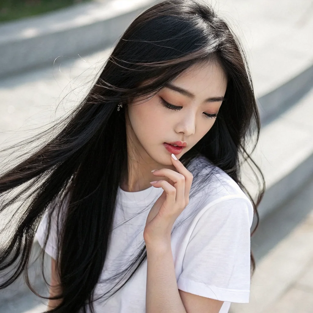 리크래프트로 생성한 한국인 여성의 클로즈업 - 이미지 생성 AI 비교 중