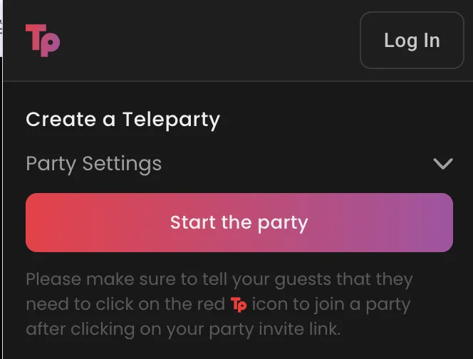 넷플릭스 파티 생성