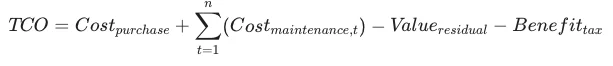 PC직접 구매 실질 비용을 계산할 수 있는 TCO계산방식