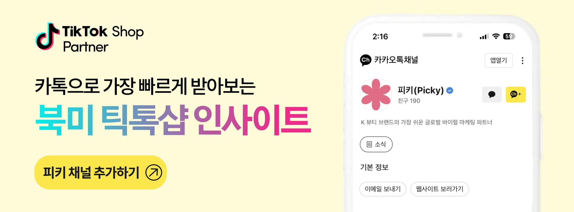 틱톡샵 인사이트 채널