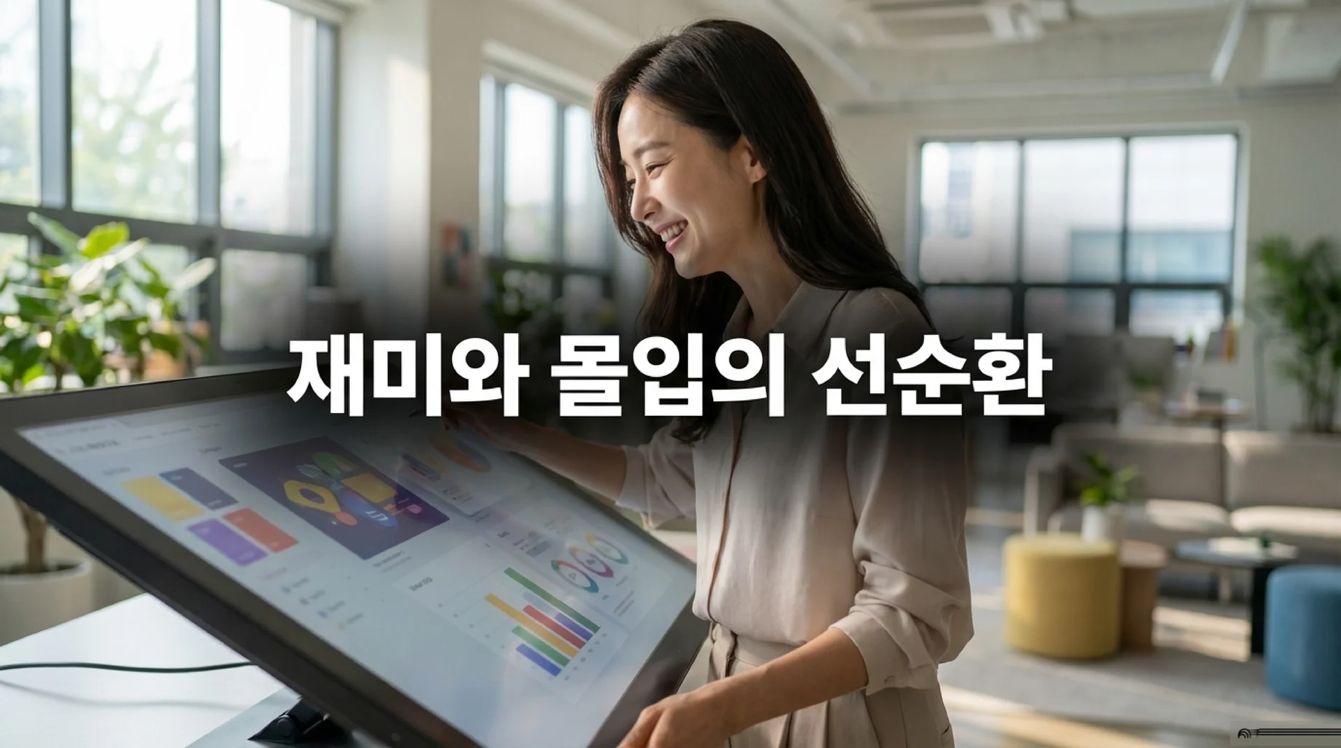 디자인 작업하는 여성