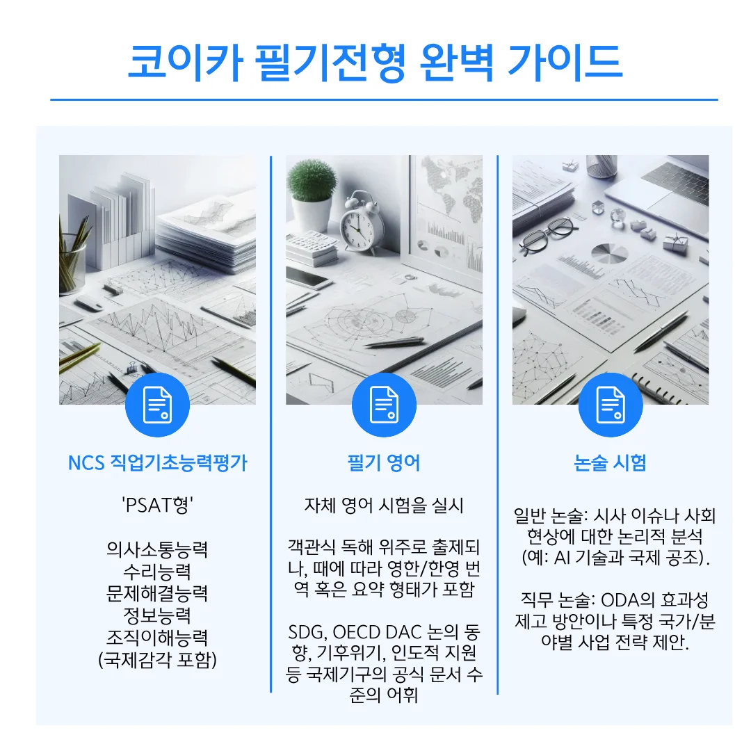 코이카 필기전형- NCS + 영어 + 논술