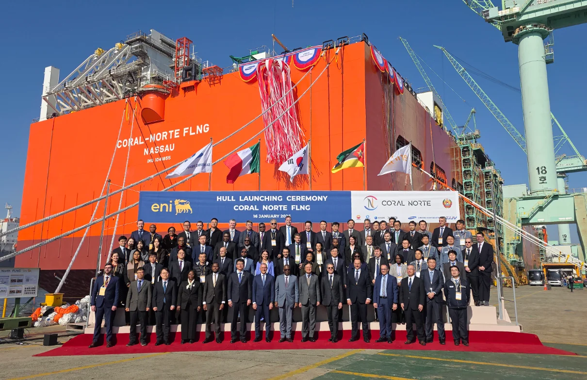 LNG 생산설비(FLNG) '코랄 노르트(Coral Norte)' 진수식