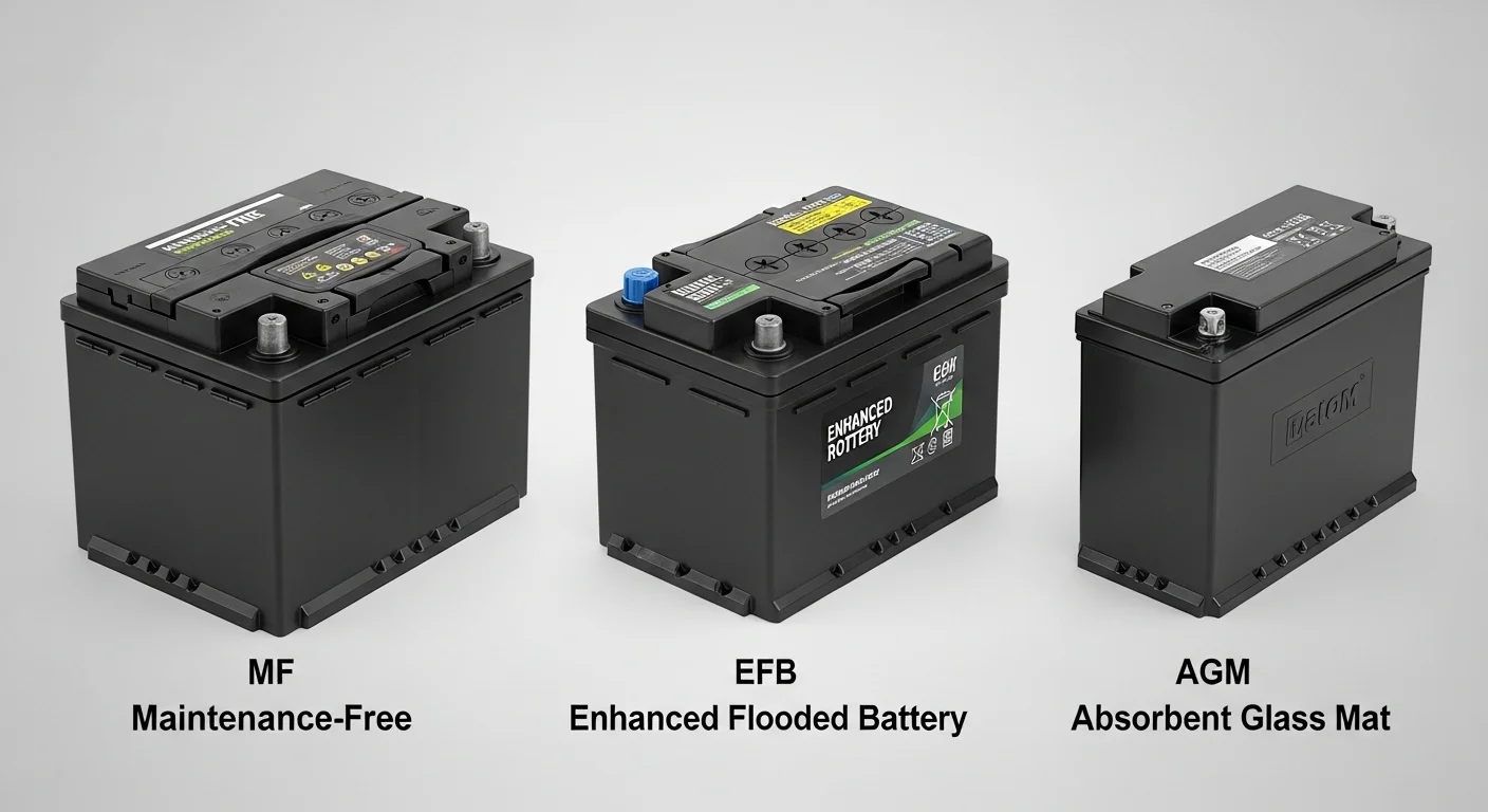 자동차 배터리 종류 비교 — MF, EFB, AGM 차량용 배터리