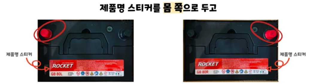 L, R 자동차 단자 위치