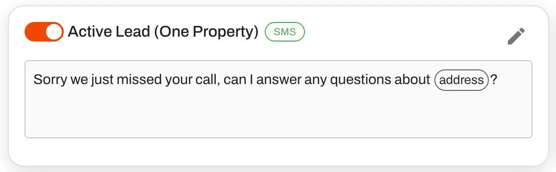 Edit the automated message to suit your tone.