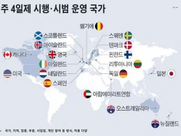 주 4일제 시행국가