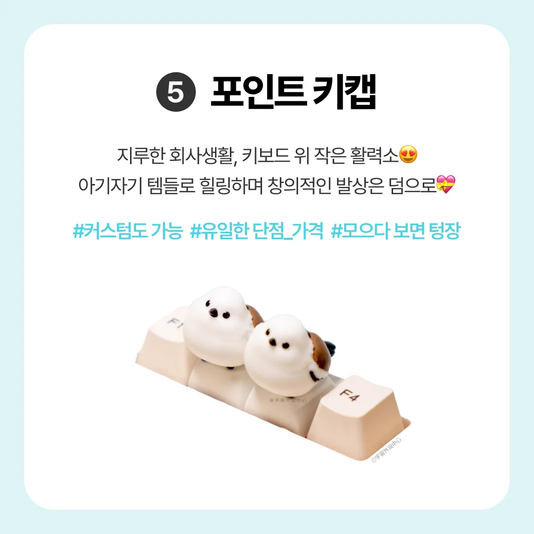 디자이너 직장인을 위한 사무실 꿀템 필수템 추천 모음
포인트키캡 커스텀키캡