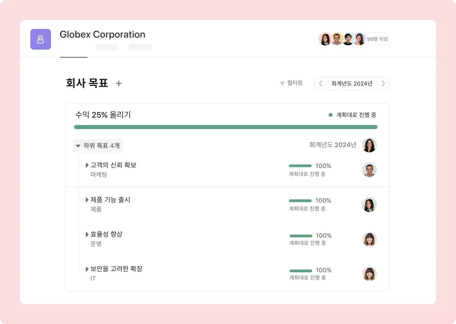 출처: Asana홈페이지 ❘ Asana 업무포탈 화면