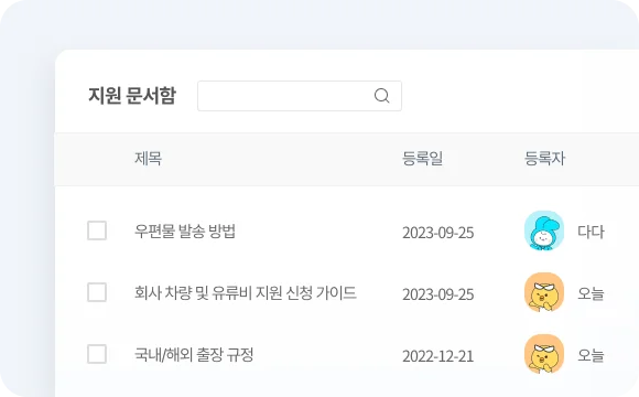 임직원의 문의를 최소화하는 다우오피스 '문서관리'