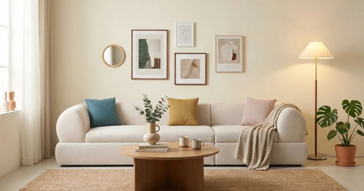 20평대 신혼집 거실 소파 배치 인테리어