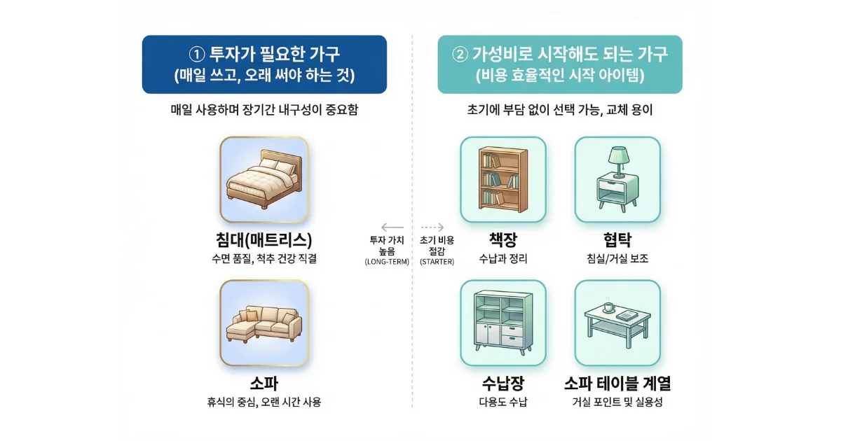 신혼 가구 준비 순서 우선순위 체크리스트