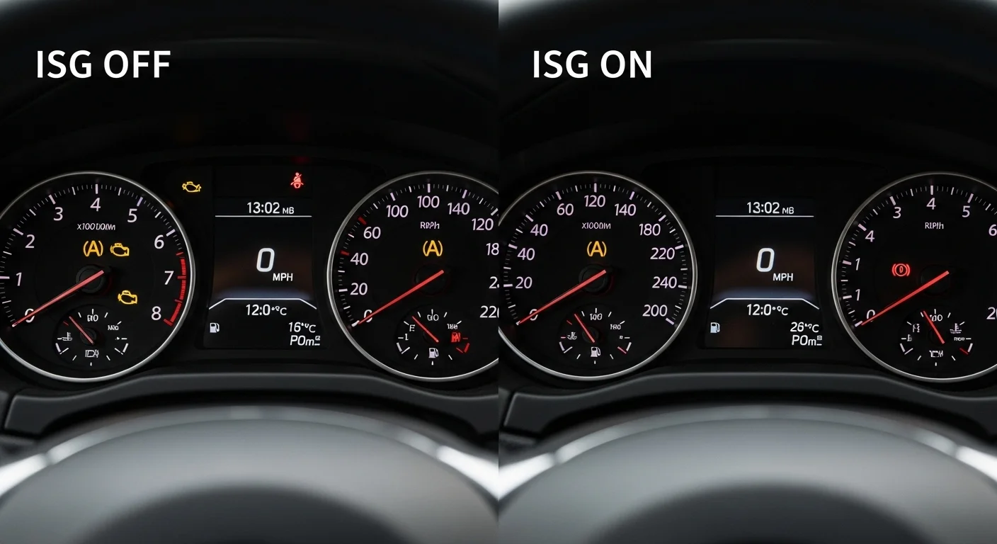 ISG 스탑앤고 미작동 증상 자동차 배터리 종류 불일치 예시