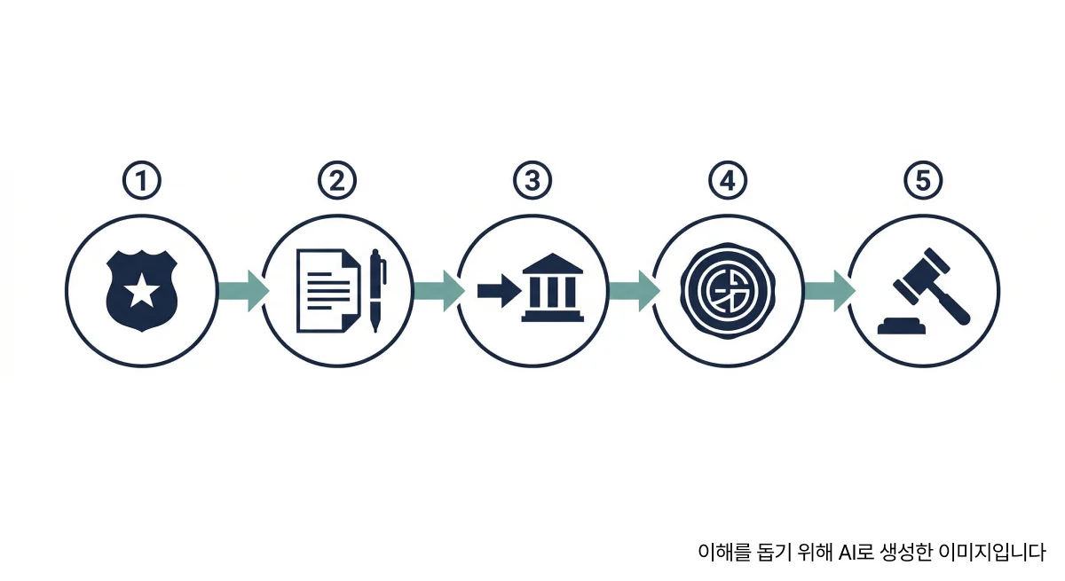 형사 절차 인포그래픽