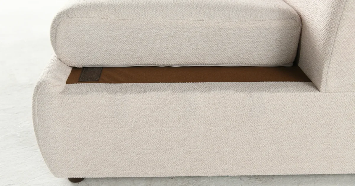 부클레 원단 표면 루프 질감 클로즈업 패브릭 특징