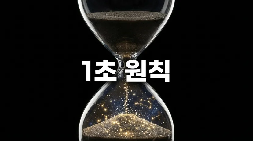 몰입학습법 1초 원칙 실천 방법 설명 슬라이드