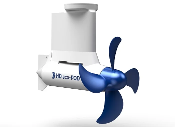 HD현대중공업 프로펠러-모터 직결형 선회식 전기추진기(POD, Podded Propulsor)