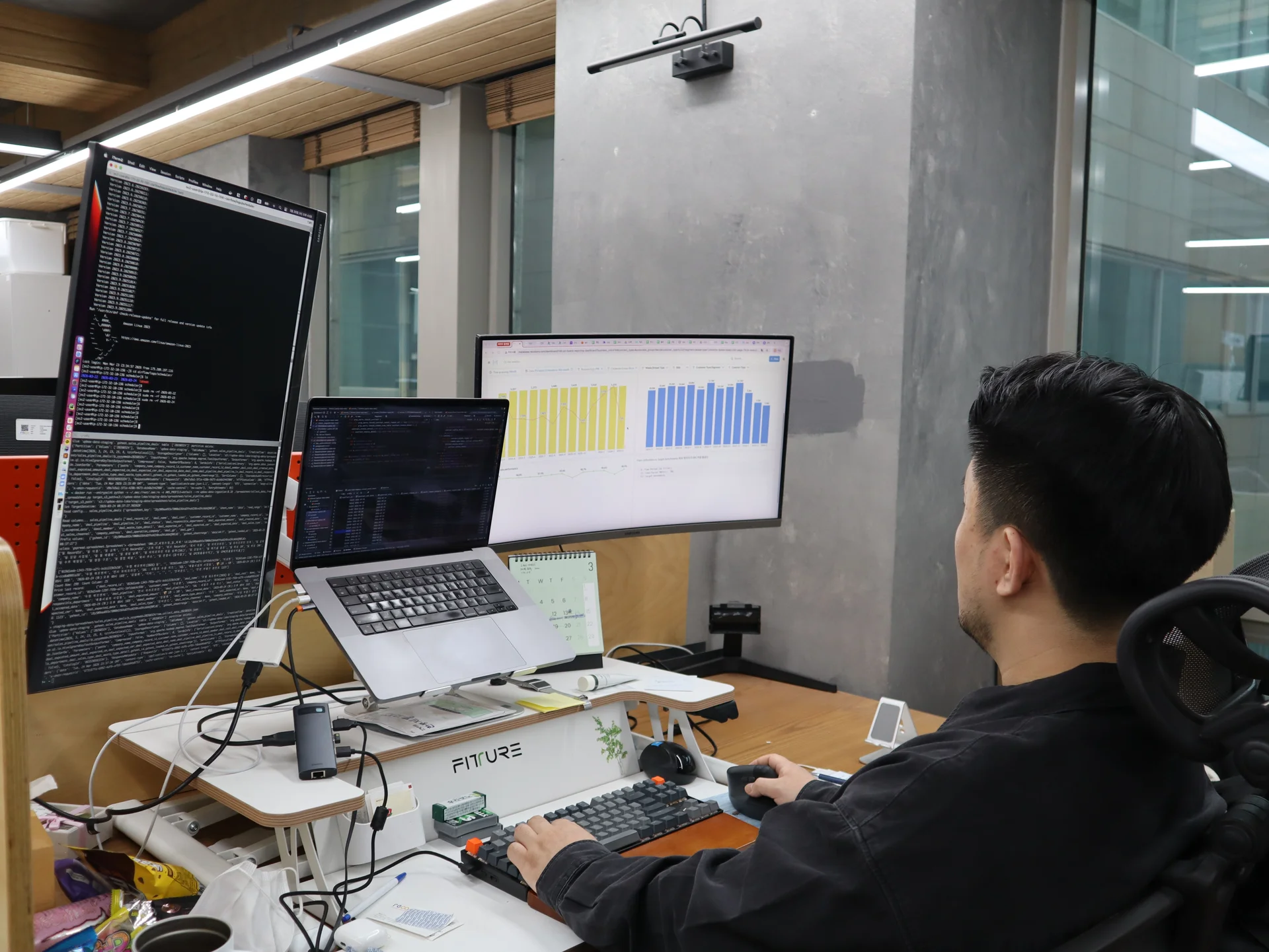 ESG 리포트에 대한 데이터팀의 인터뷰 모습