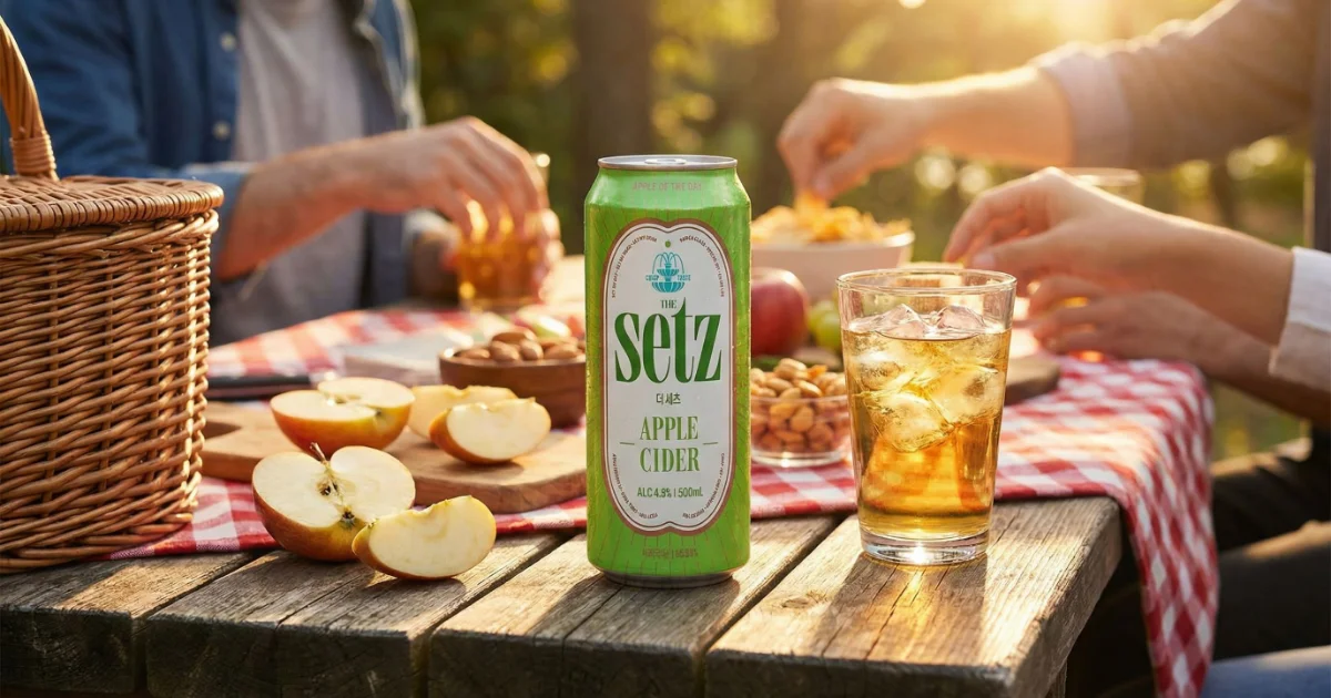 세츠 애플사이더 과실주 500ml 캔 벚꽃 피크닉