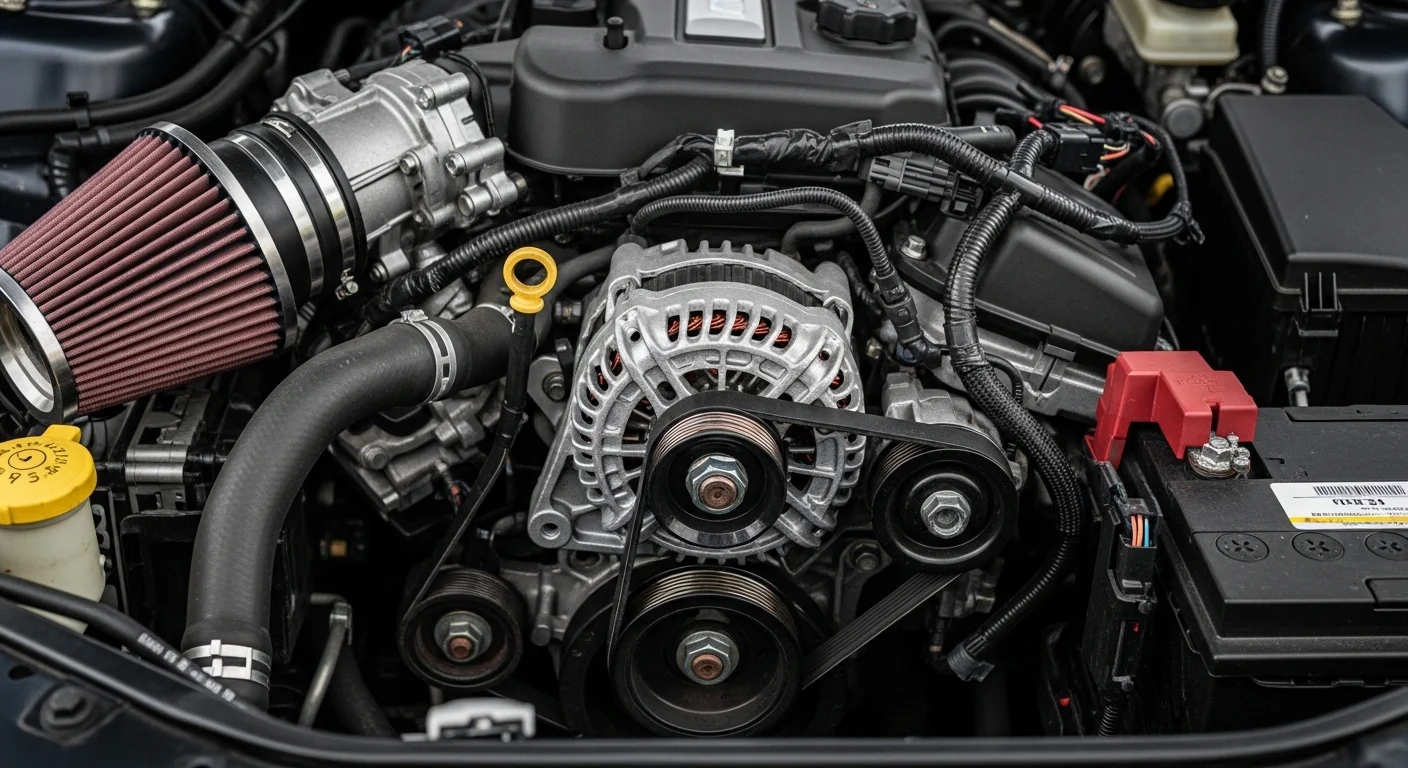 자동차 알터네이터 위치 배터리 경고등 원인 발전기