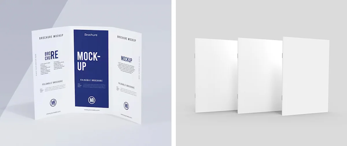 리플렛 vs 브로슈어