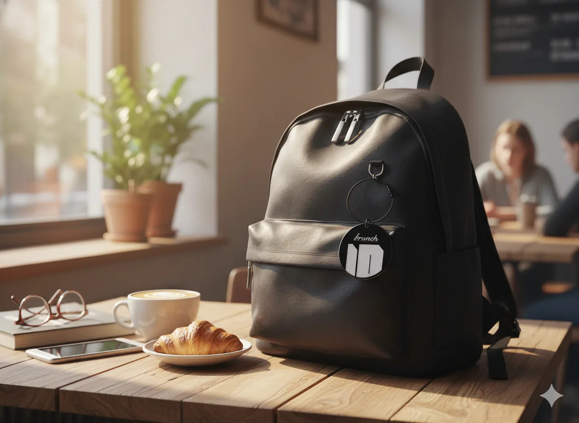 가방에 달린 NFC 키링의 모습