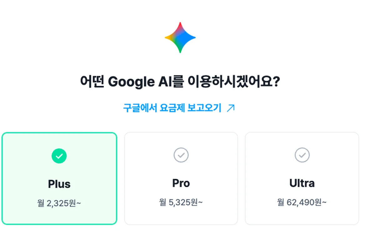 구글AI 플러스 가격