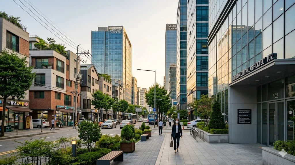 Street view near Gangnam hospitals