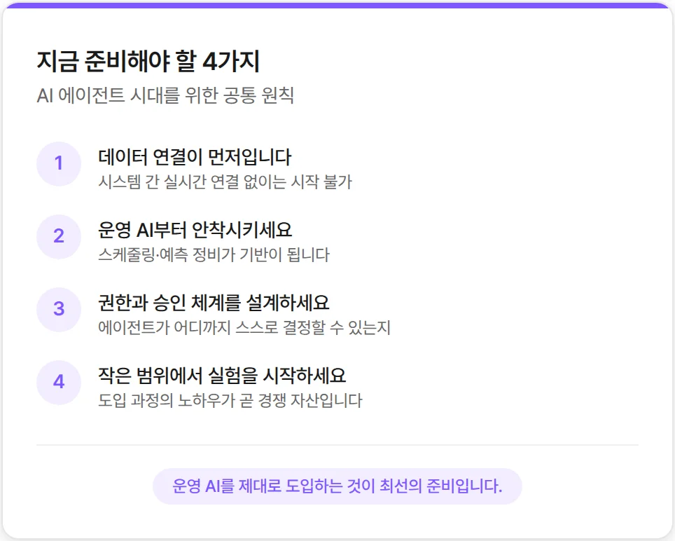 제조업이 미래를 위해 준비해야 할 4가지