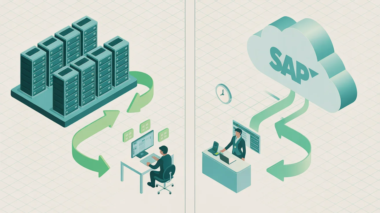 RISE with SAP migration testing environment comparison - on-premise vs RISE Private Cloud system refresh process