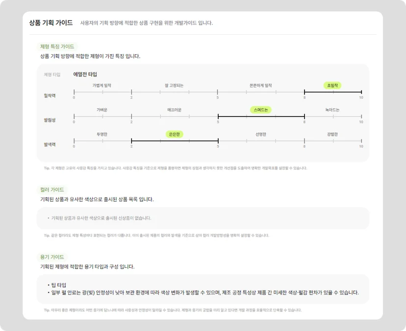 쿨 블루 메이크업 상품 기획 가이드
