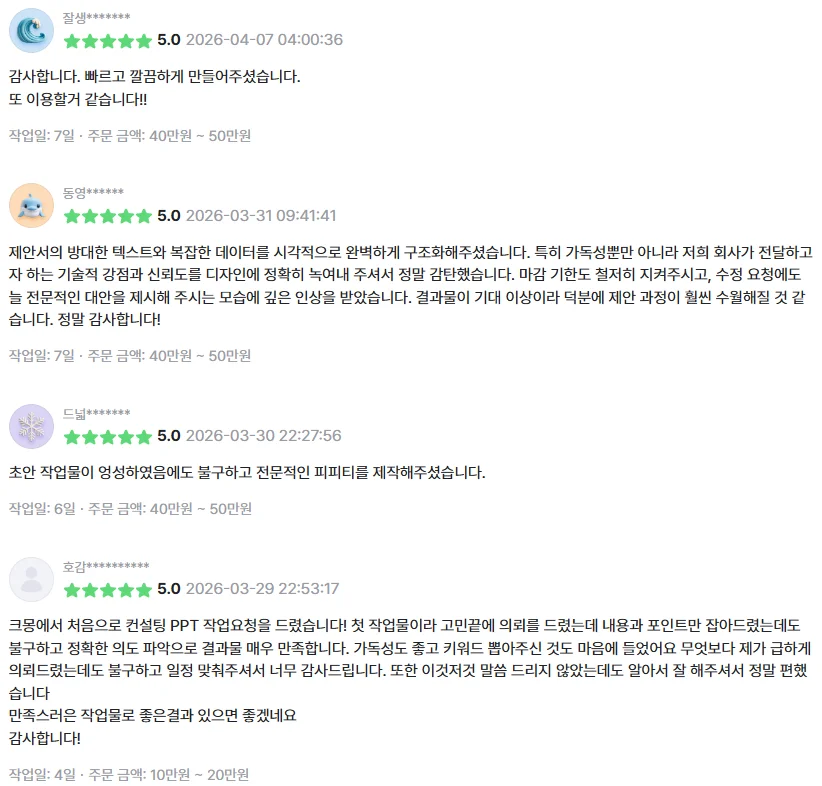 PPT-제작-고객-후기-사례