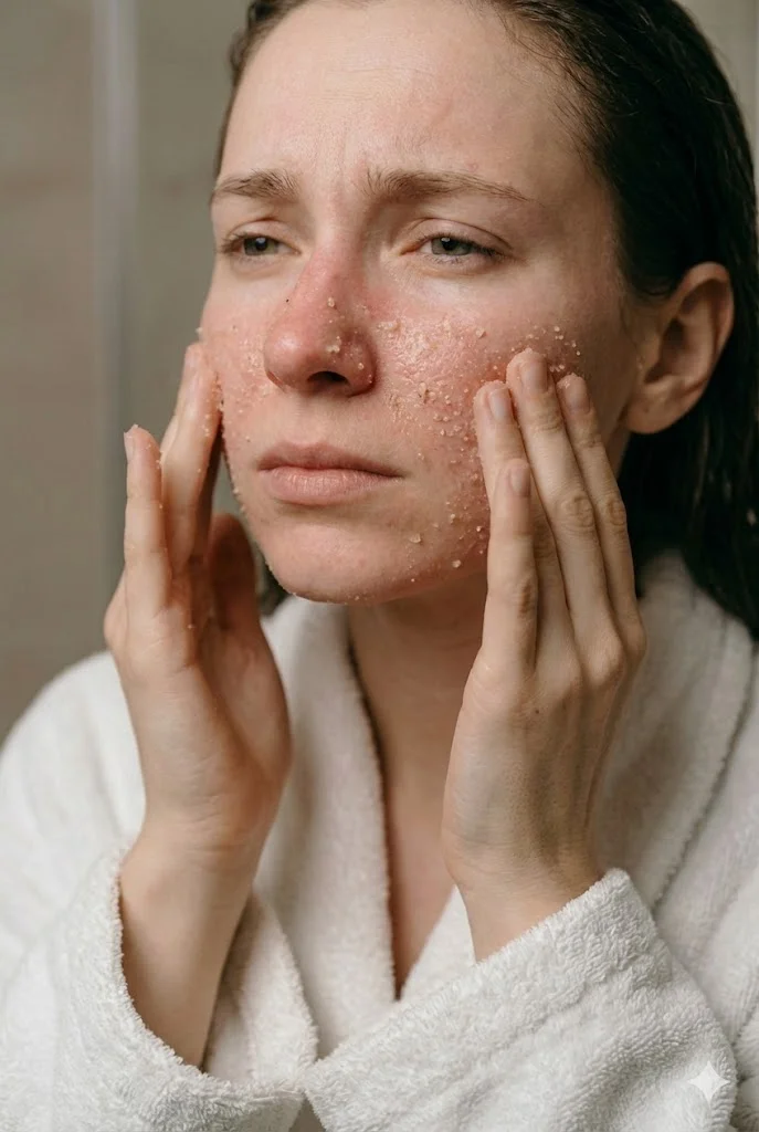 woman who Manage Dead Skin