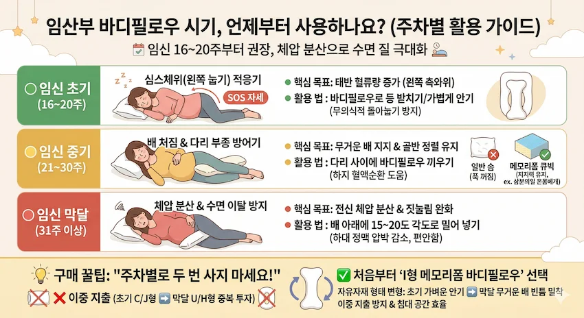임산부 바디필로우 시기