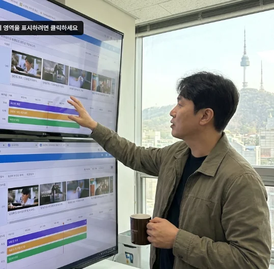 디지털 사이니지 CMS 콘텐츠 관리 시스템 원격 스케줄 편성 화면