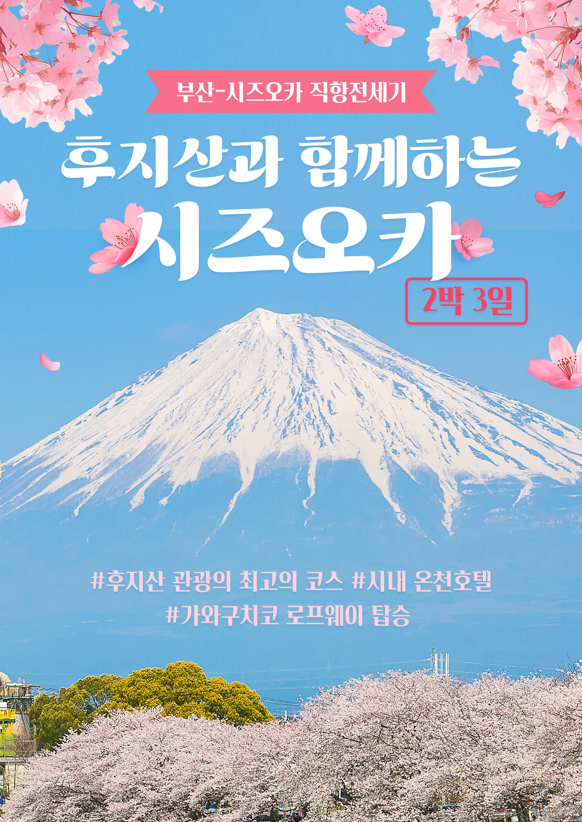 부산 출발 시즈오카 여행 후지산 관광 최고 코스