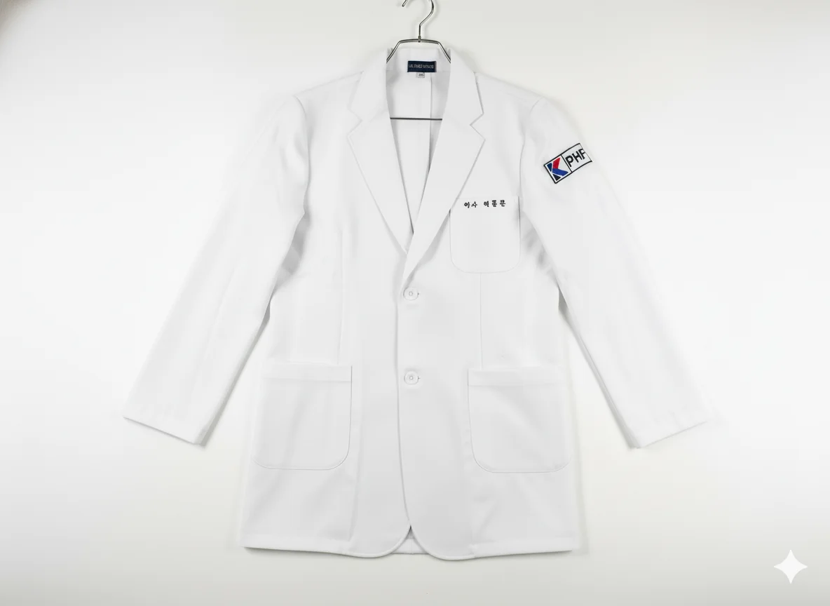 뉴트리원 프로젝트를 위해 제작한 약사 가운