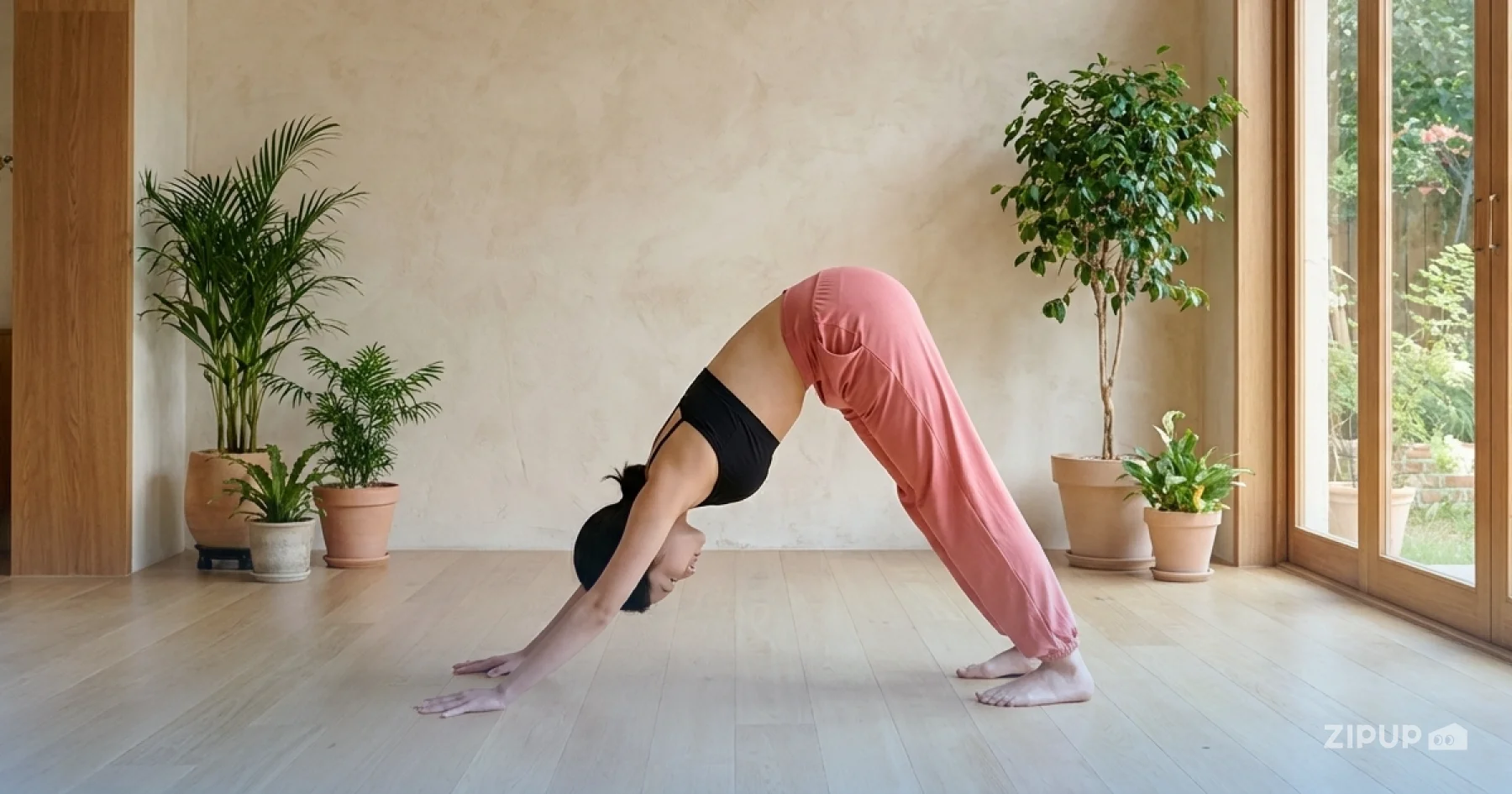 다운독(Downward Dog)은 전신을 길게 늘려주는 대표적인 요가 기본 자세입니다. 어깨, 등, 햄스트링까지 한 번에 풀어주며 초보자도 부담 없이 따라 할 수 있는 효과적인 스트레칭 동작이에요.