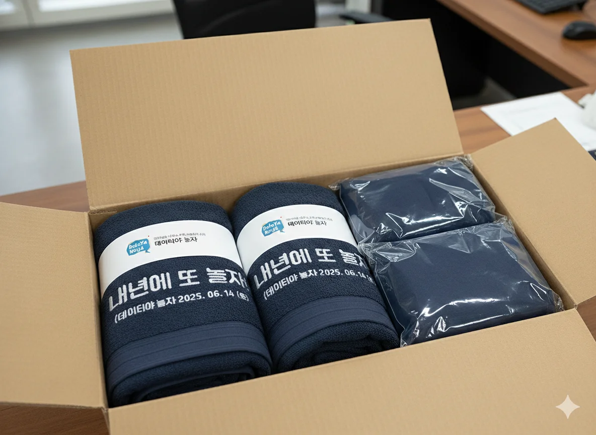 회사 워크샵 단체 티셔츠 수건 소량 긴급 제작 납품