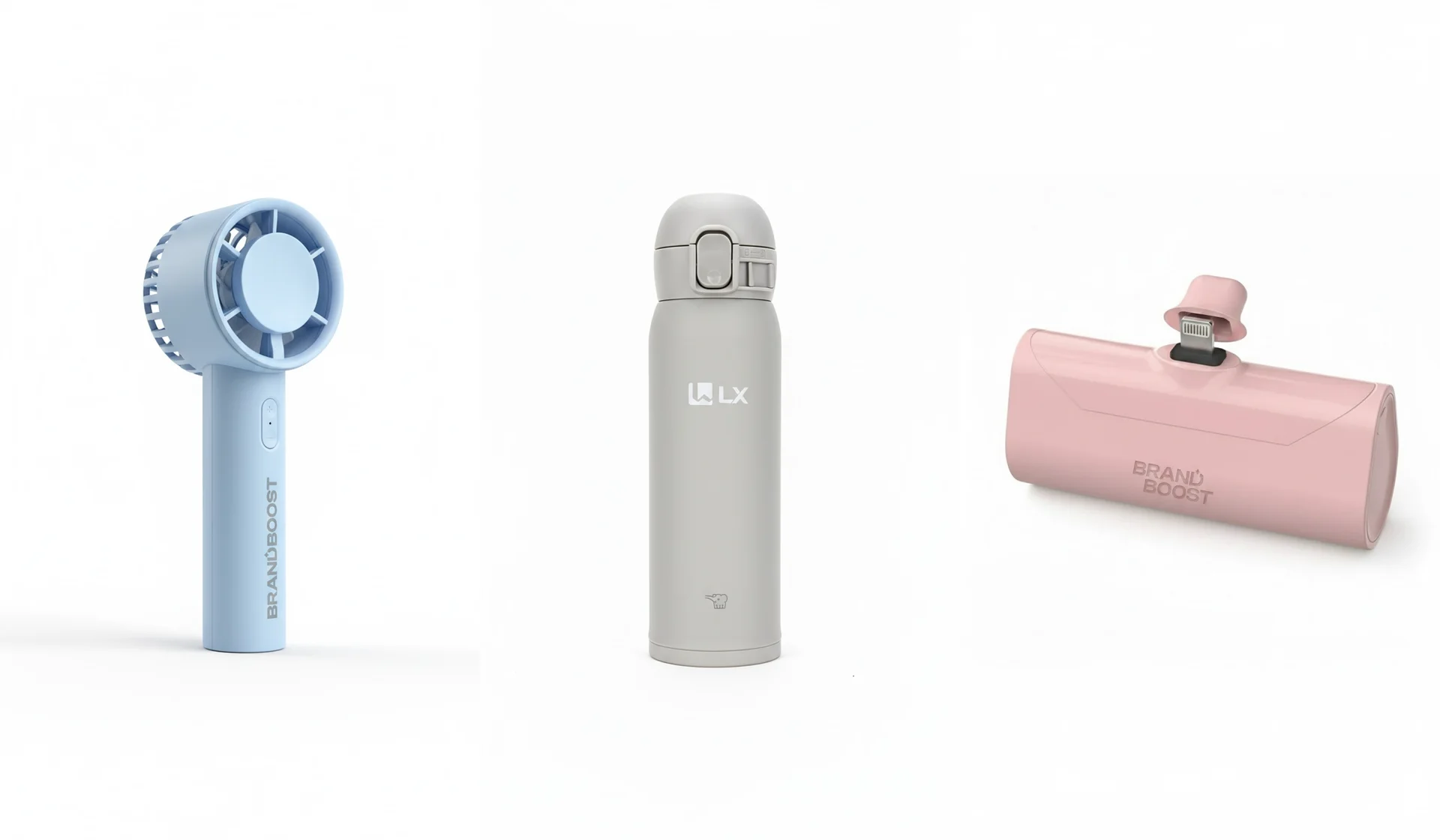 워크샵 경품 상품 기업 휴대용 선풍기, 텀블러, 보조 배터리 커스텀 제작