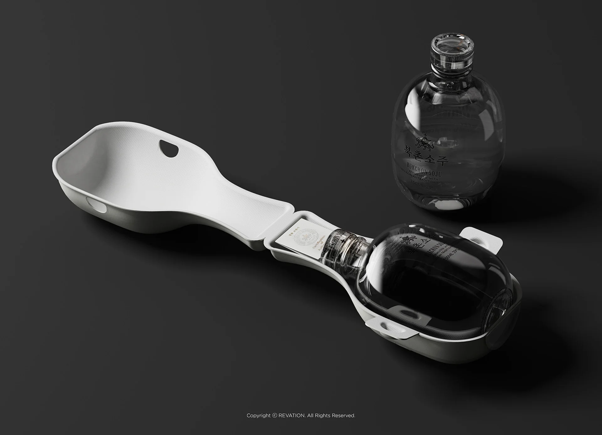 리스튜디오에서 만든 F&B 친환경 패키지 사례, 노스탤지어 ‘북촌소주’ 패키지