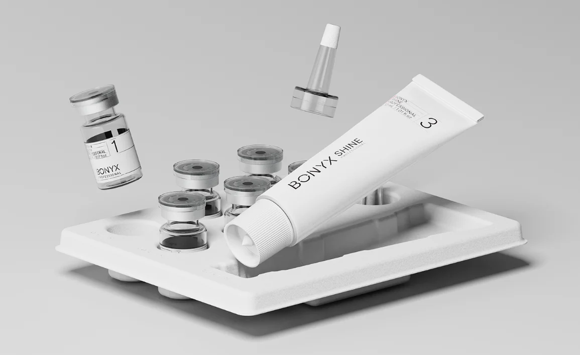 리스튜디오 페이퍼 몰드 소재로 만든 화장품 패키지