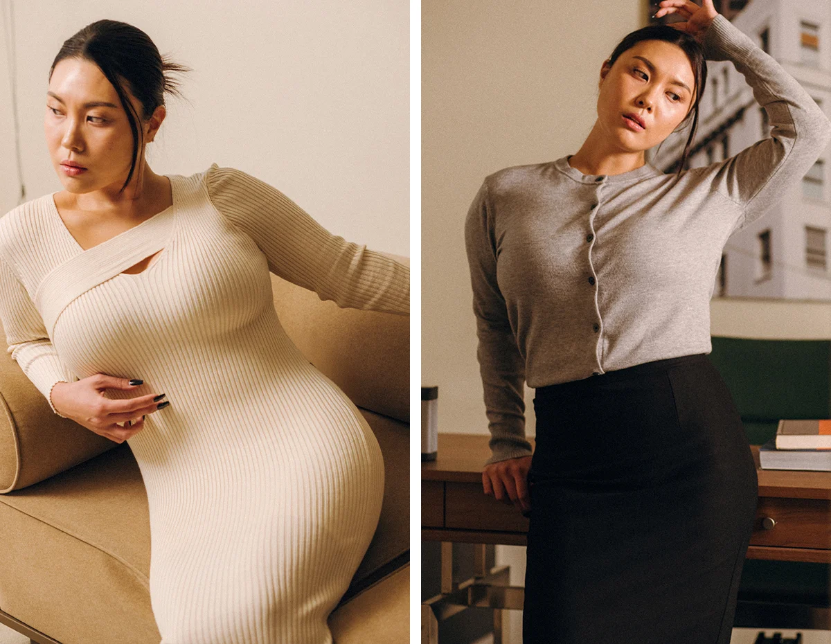 너리싱, 속옷 제품 '바디쉐이퍼' 착용샷