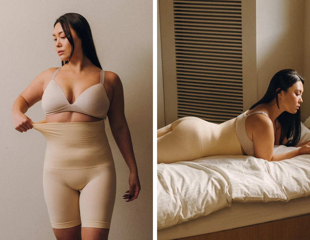 너리싱, 속옷 제품 '바디쉐이퍼' 착용샷