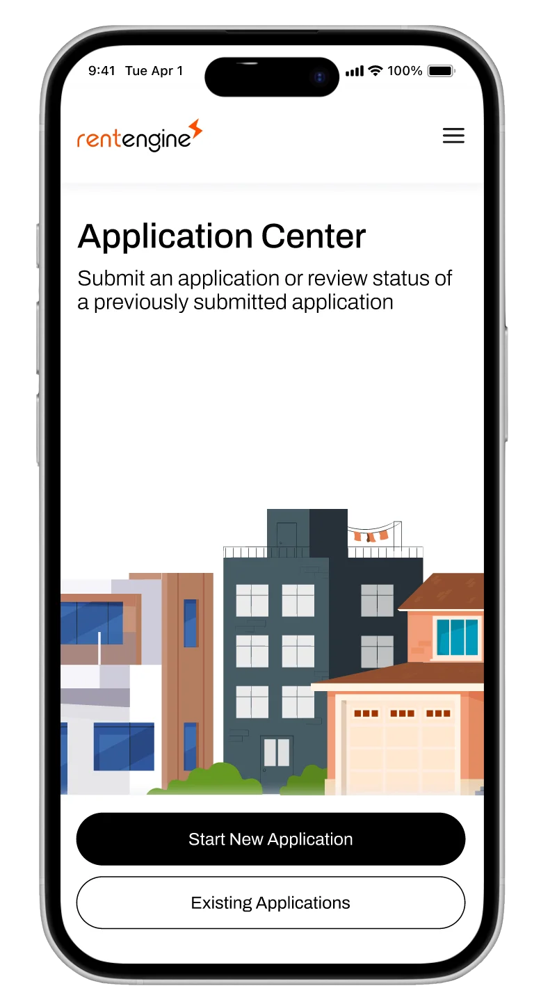 The application flow has consistent branding and is optimized for mobile. 