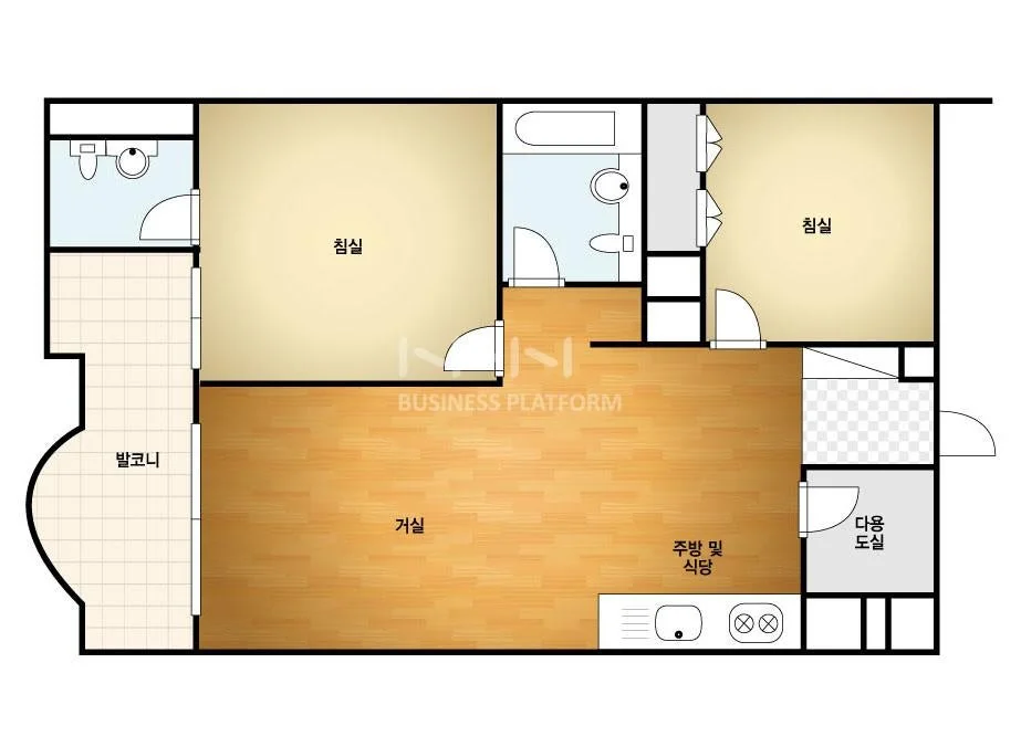 25분만에 3D 레이저 스캐너로 실측한 20평대 아파트 평면도